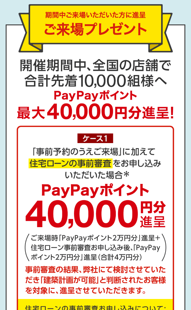 タマホーム ご来場プレゼント ケース1